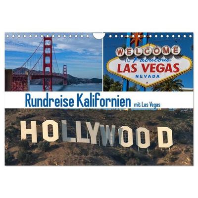 Rundreise Kalifornien mit Las Vegas (Wandkalender 2026 DIN A4 quer), CALVENDO Monatskalender