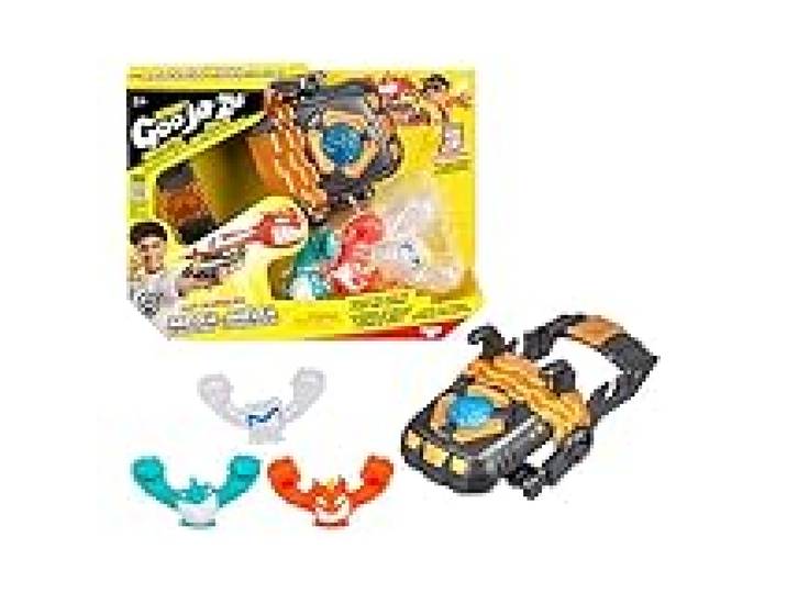 HGJZ Heroes of Goo JIT Zu Goo Slingers Méga Propulseur Place ton héros, extension, projection, confrontation, contient 3 frondeurs visqueux exclusifs ; dès 4 ans