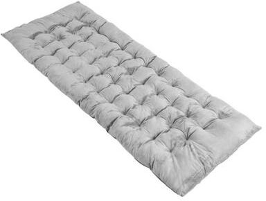 Costway 75 x 27.5 Inch Camping Cot Pads with Soft and Breathable Crystal Velvet-Gray
