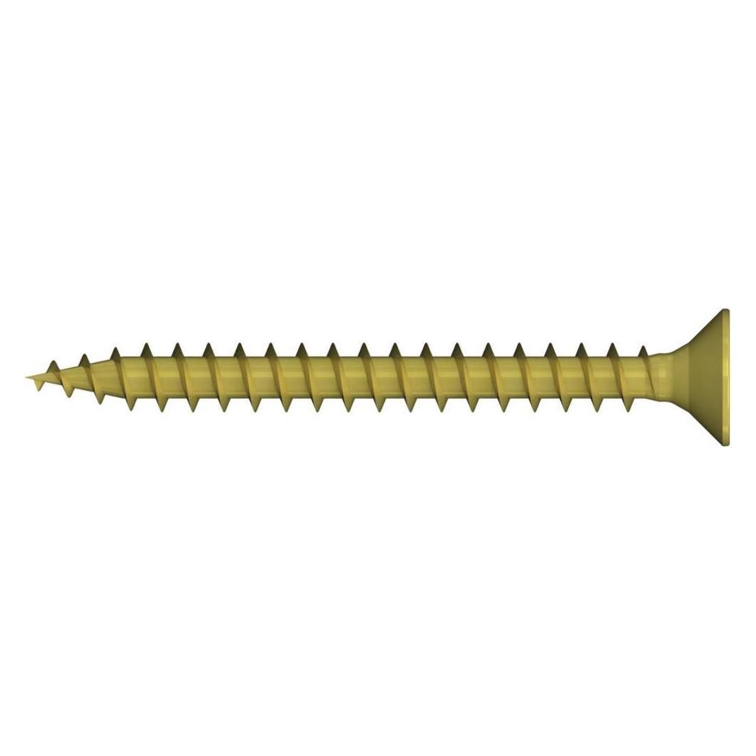 Reisser R2 Spanplattenschrauben, Flachsenkkopf, PZ, Vollgewinde, 3,5 x 16, Stahl, verzinkt, gelb, 1xgleit... (35236/9)