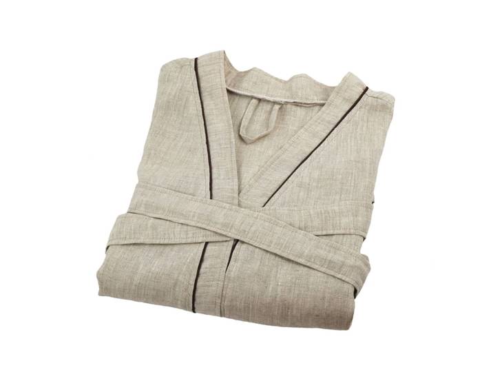 Peignoir en lin en lin ecru 6xl