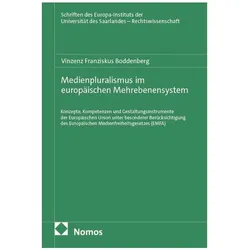 Medienpluralismus im europäischen Mehrebenensystem, Fachbücher von Vinzenz Franziskus Boddenberg