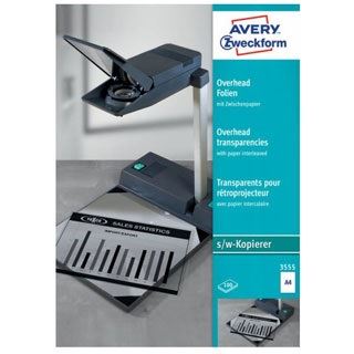 AVERY Zweckform Kopierfolien 3555 klar, 100 St.