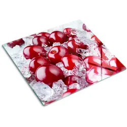 GLASPLATTE 60x52 cm Kirscheis