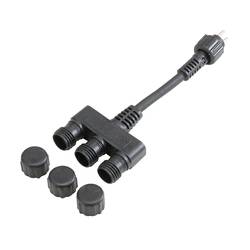 FIAP 3251 3fach Verteiler 3 cm Schwarz