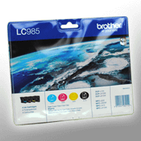 4 Brother Tinten LC-985VALBPDR Multipack KCMY
