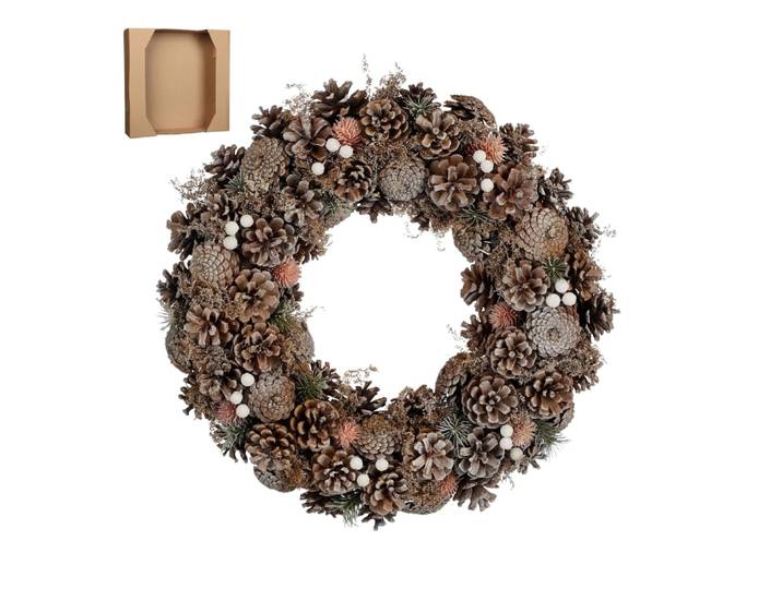 Couronne pêche pinède h10xl50xl50cm