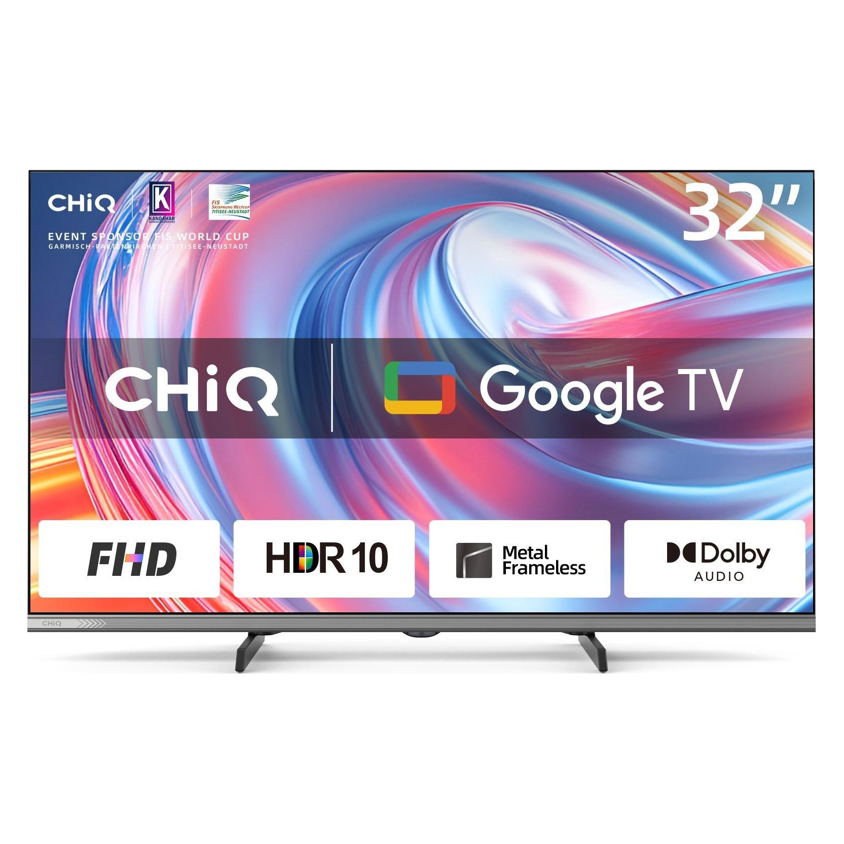 CHiQ L32FM9V 32" 80cm 16:9 FHD LED Google TV bk (32", LED, Full HD) (L32FM9V)