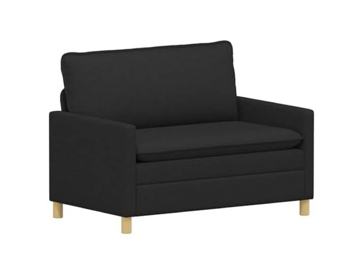 Makastle Sofa Couch Schwarz 126 x 81 x 87,5 cm