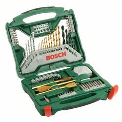 Bosch Accessories 2607019329 X-Line 70teilig Bohrer- und Bit-Sortiment Metall, Stein, Beton, Holz, Mauerwerk