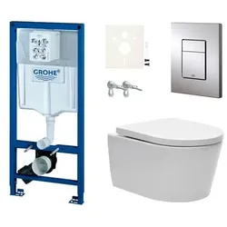 Grohe Wand-WC Set für Vorwandmontage + SAT Brevis WC SIKOGRSBR1S