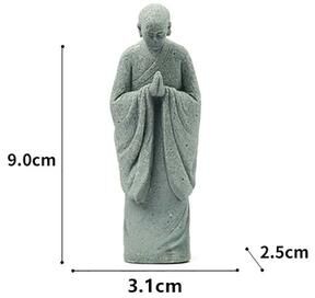 Uplift Picks Zen Garden Decor Mini Monk Statue For Aquarium Landscaping And Terrarium Display a