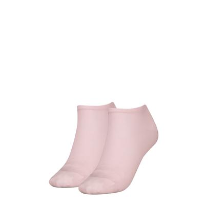 Sneakersocken TOMMY HILFIGER "TH WOMEN SNEAKER 2P", Damen, Gr. 35-38, rosa (light pink), Baumwollmischung, Socken Sneakersocken, Verstärkte Ferse und Spitze für zusätzliche Strapazierfähigkeit