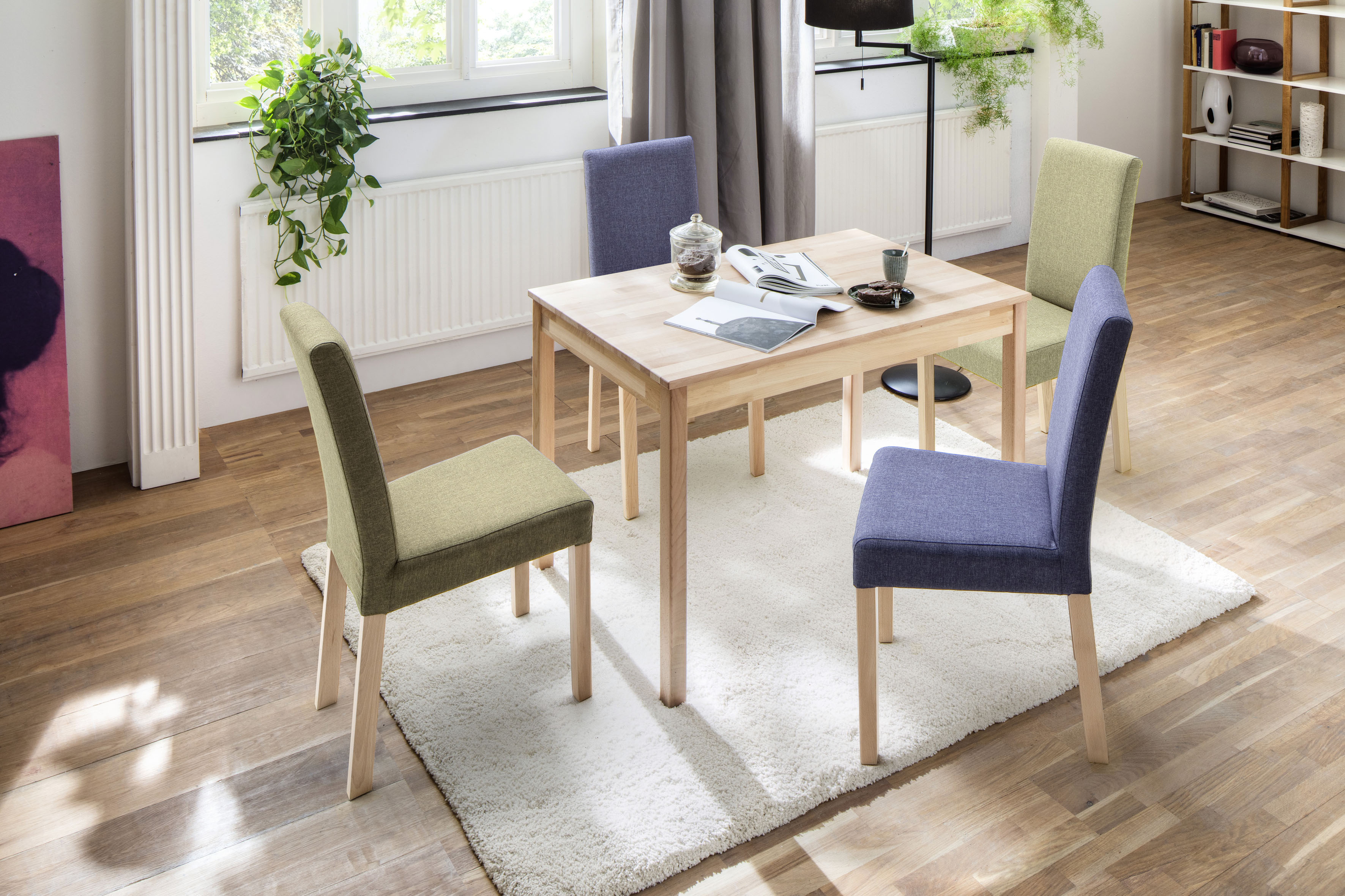 Esstisch MCA LIVING "Alfons", beige (kernbuche, kernbuche, kernbuche), B:70cm H:76cm T:50cm, 100% Kernbuche, Tische, Esstisch, Massivholztisch in Wildeiche geölt, belastbar bis 50 kg kernbuche, kernbuche, kernbuche B/H/T: 70cm x 76cm x 50cm