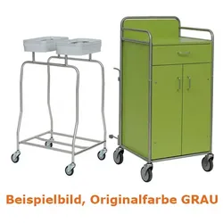 Novocal SW 751 K Stationswagen Stationswagen mit koppelbarem 5fach Sammler und 1 Schublade