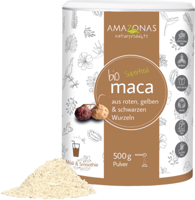 AMAZONAS Naturprodukte Handels GmbH MACA 100% pur Bio Pulver 500 g 04534715