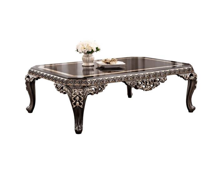 Xlmoebel Couchtisch Eleganter Couchtisch im klassischen Stil aus robustem Holz, Made in Europa