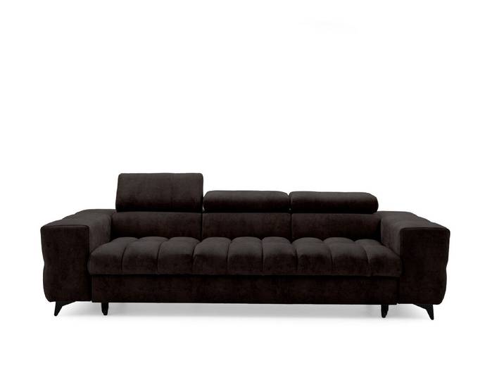 Muffo Sofa Pudding 3, Starke Steppung, elegante Form, verstellbare Kopfstützen, Schlaffunktion