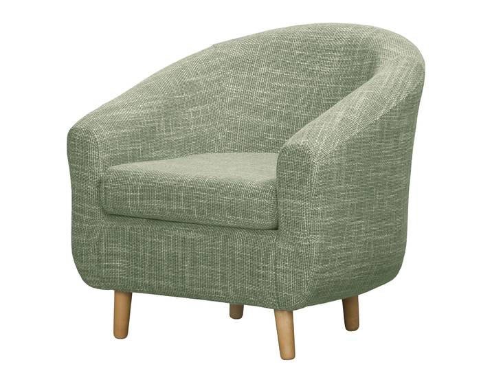 Sessel Grün Webstoff Krupa 74 x 74 x 70cm