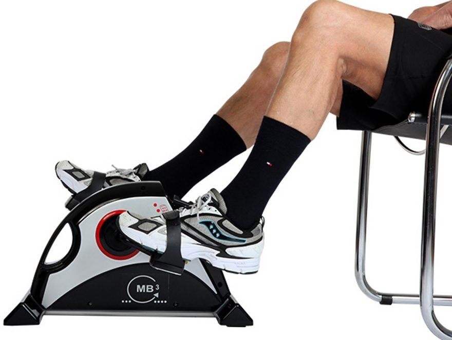 Mini-Heimtrainer CHRISTOPEIT SPORT "MB3", schwarz, HeimtrainerB:42cm H:31cm L:50cm, Mini-Heimtrainer, 100 kg max. Benutzergewicht, Fahrrad, B:42cm H:31cm L:50cm