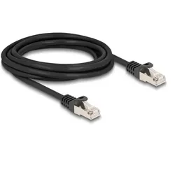 DELOCK Kabel RJ50 Stecker zu RJ50 Stecker S/FTP 3 m schwarz