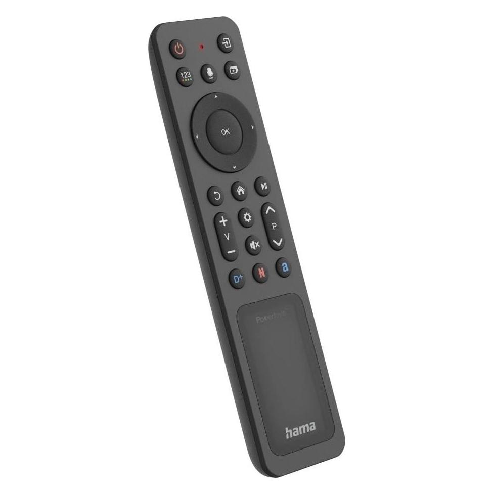 Hama Bluetooth-Fernbedienung für Samsung Smart-TVs, Solar, Multi-View, Apps (Universal Fernbedienung, Bluetooth, Infrarot) (00221058)