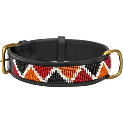 Kampuni Hundehalsbånd Himba sort small, 46x2,5 cm (Hund), Halsband + Leine