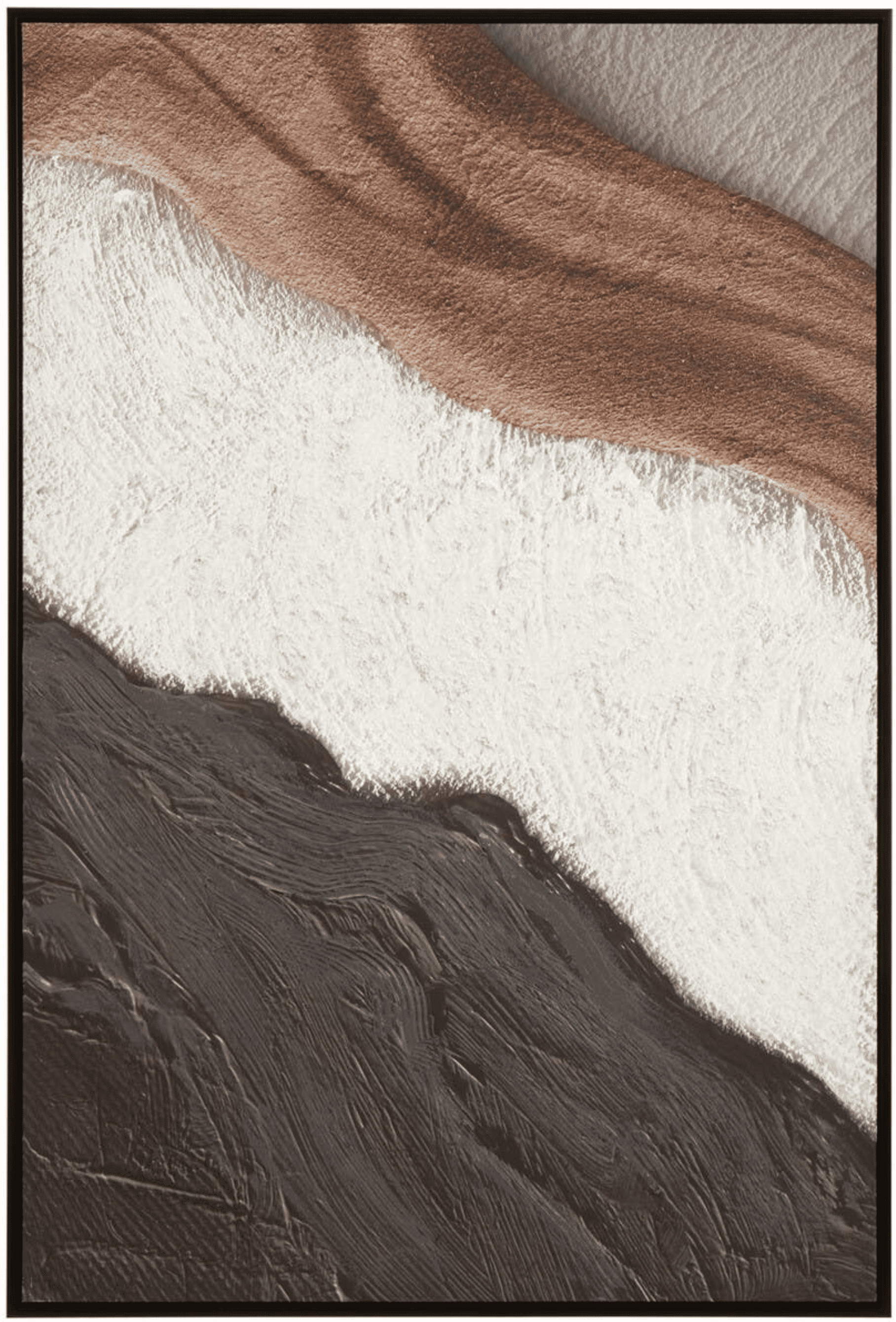 Clarence Brown & Terracotta Textured Canvas Wall Art
