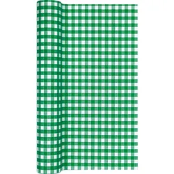 Home Fashion, TL Karo dark green, Tischläufer, 490 cm x 40 cm, aufgerollt, 1 Stück pro Pack