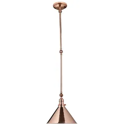 Hängeleuchte Deckenlampe Hängelampe Stahl Kupfer D 29,7 cm Esszimmerleuchte