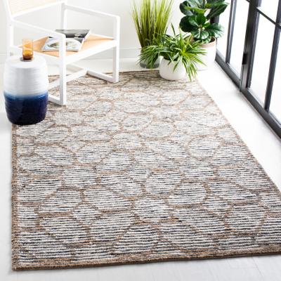 SAFAVIEH Handmade Natural Fiber Verginica Nautical Geometric Wool Rug