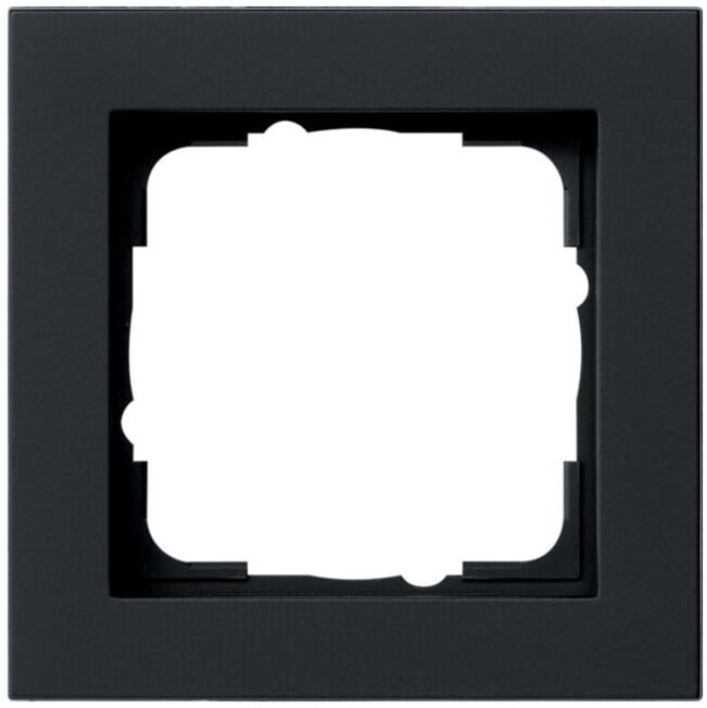 Gira Cadre de recouvrement 1f. noir 021109 (021109)
