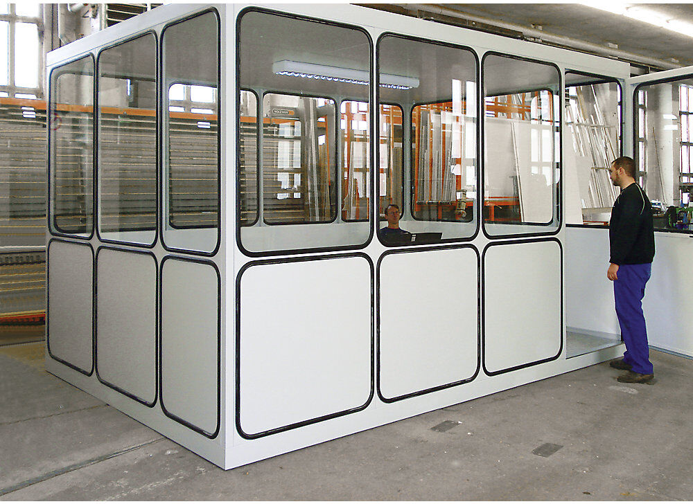 kaiserkraft Mehrzweckhaus, Füllungen in Rundeckenoptik, für Innenbereich, LxB 1160 x 1160 mm