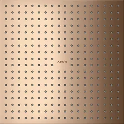 hansgrohe AXOR ShowerSolutions Kopfbrause 300/300 1-jet, Decke-Aufputz, 35317300, Farbe: Polished Red Gold