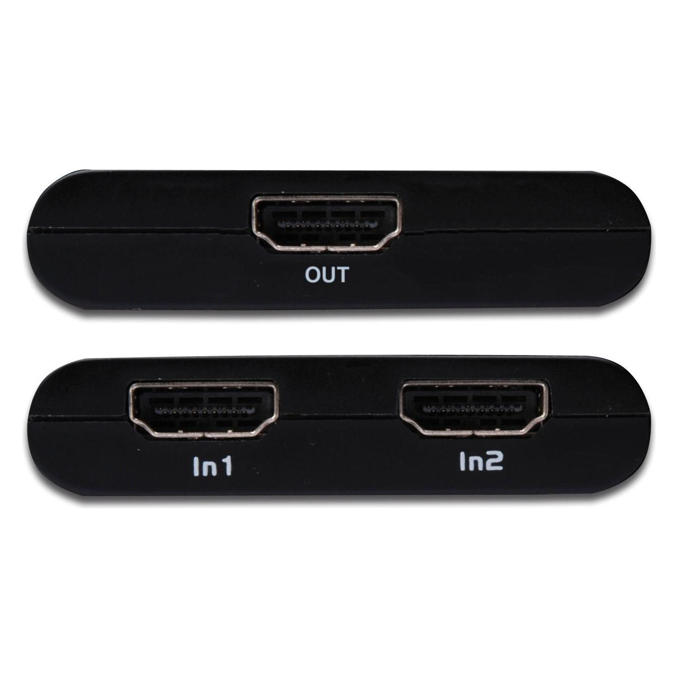 Digitus DS-44302, Automatischer HDMI Switch, 2-port (DS-44302)