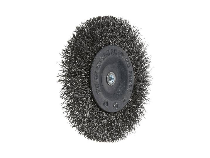 Wolfcraft Stahldraht-Scheibenbürste ⌀ 10 cm