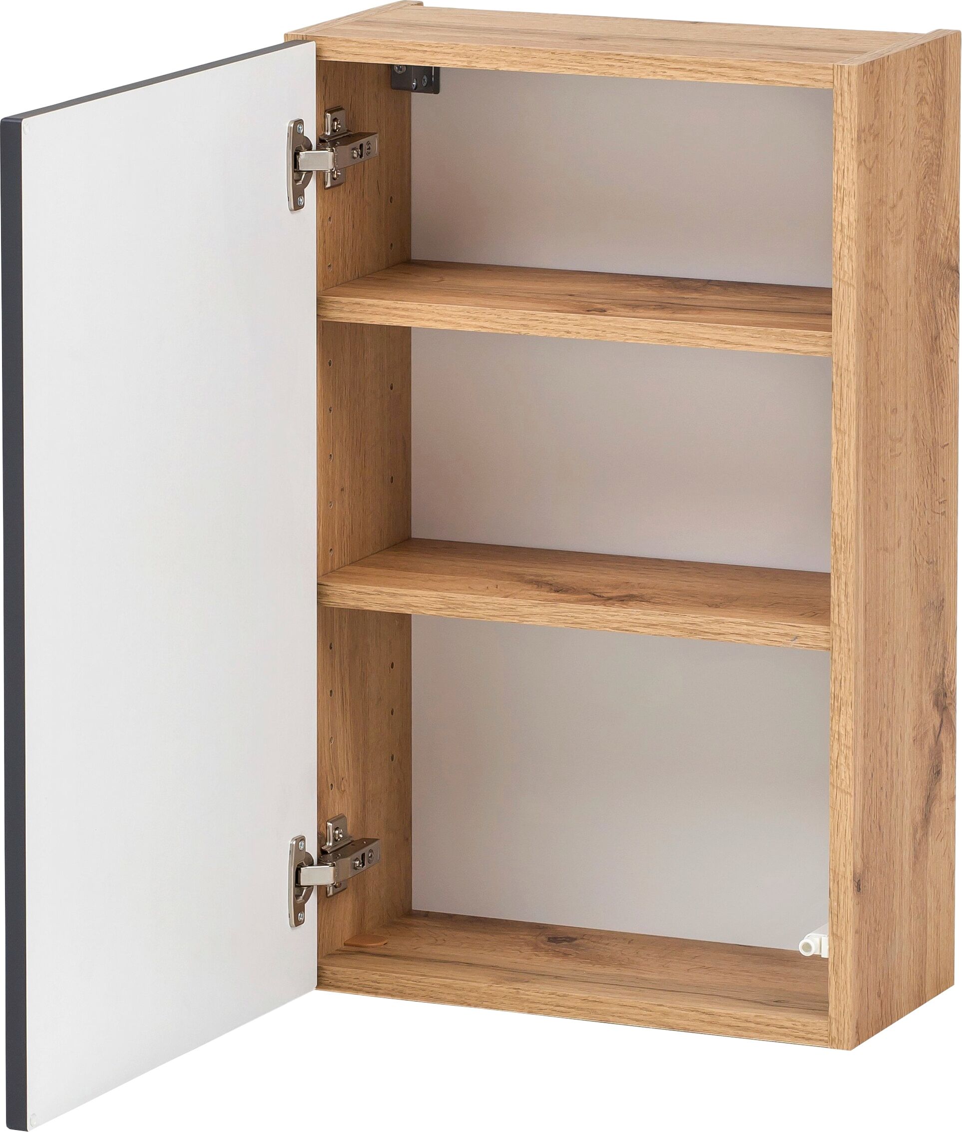 Hängeschrank WELLTIME "Kaunas", grau, B:40cm H:64cm T:20cm, Holzwerkstoff, Schränke, Hängeschrank, BxTxH: 40x20x64 cm