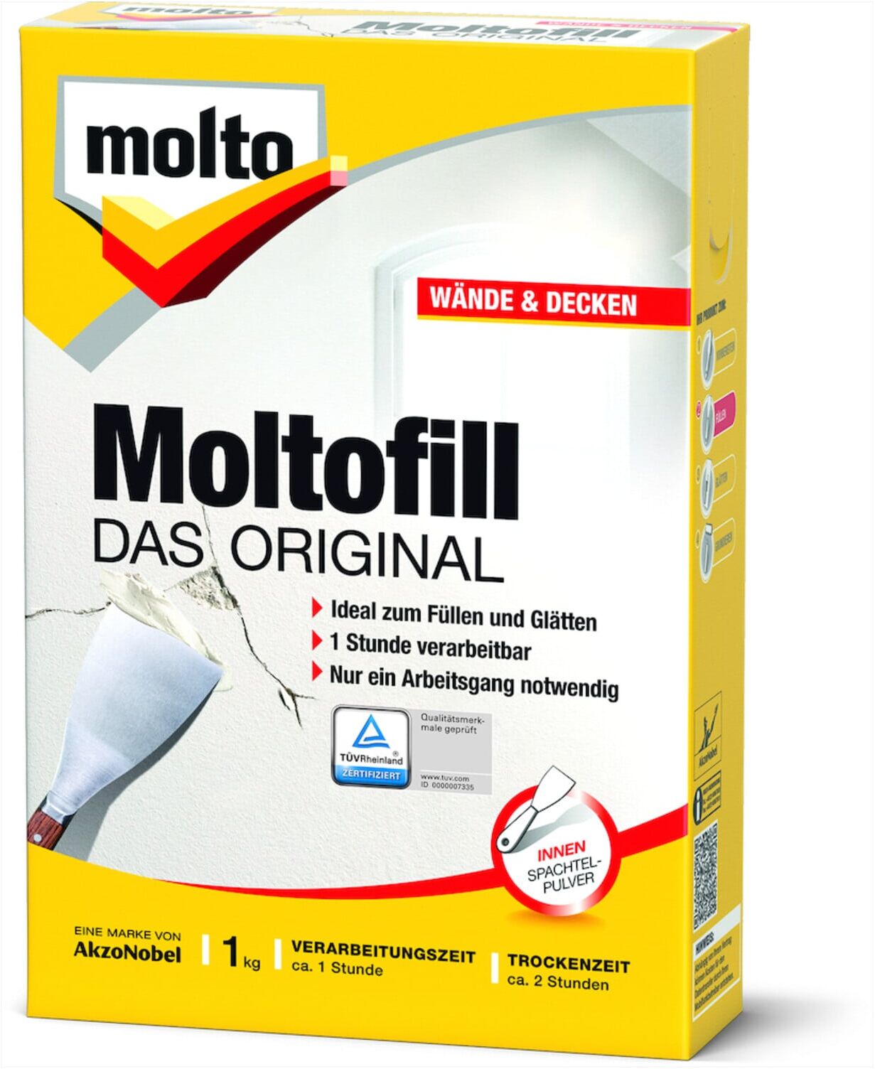 Moltofill DAS ORIGINAL Universelle Spachtelmasse 1 kg (5087723)