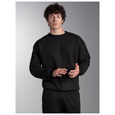 Sweatshirt TRIGEMA "TRIGEMA Basic Sweatshirt mit weicher Innenseite", Herren, Gr. XXL, schwarz, Sweatware, 70% Baumwolle, 30% Polyester, Basic, Rundhals, Sweatshirts Sweatshirt