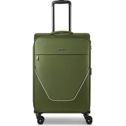 Stratic taska 4-Rollen Trolley M 65 cm mit Dehnfalte, Koffer, Grün
