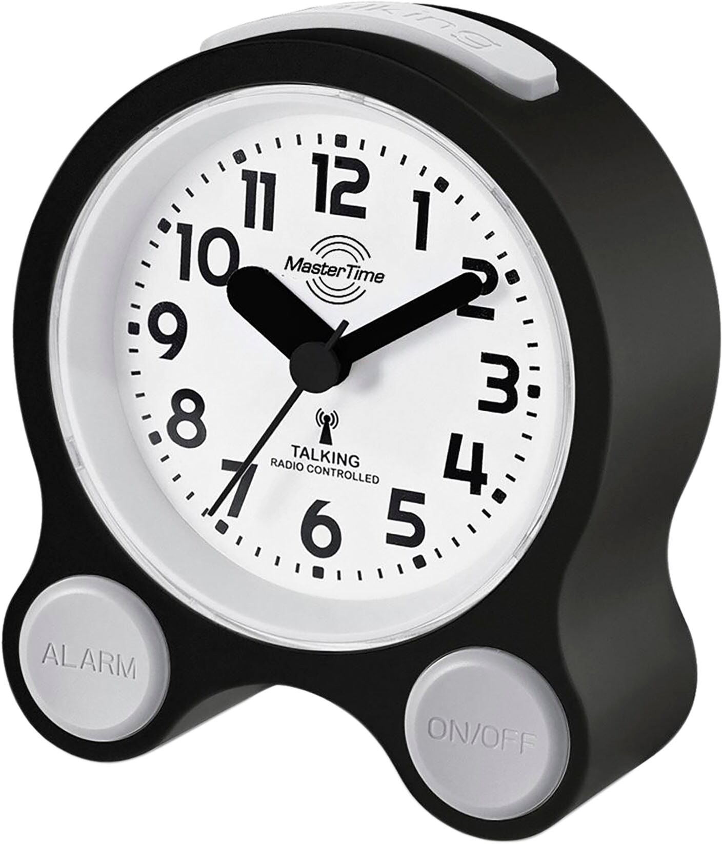 Funkwecker MASTER TIME, schwarz, Wecker, Funkwecker, Quarzwecker, automatischer Kalender