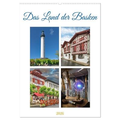 Das Land der Basken (Wandkalender 2026 DIN A2 hoch), CALVENDO Monatskalender