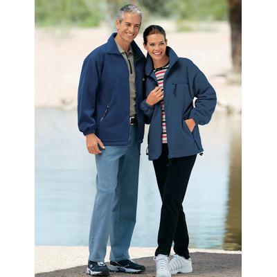 Fleecejacke CLASSIC, Damen, Gr. 40/42, blau, 100% Polyester, unifarben, Jacken Fleecejacke