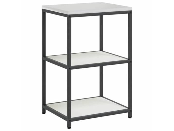 Favemtsl Küchenaufbewahrung HATTEM Outdoor Küchenregal Weiß 60x50x92cm Stabiles Stahlregal in modernem Weiß für mühelose Ordnung in Küche, Gartenküche und Grillbereich mit reichlich Stauraum.