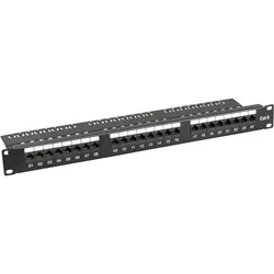 EFB 37583SW.1 Patchpanel Cat.6,UTP 19”/1HE 24xRJ45 schwarz 37583SW1