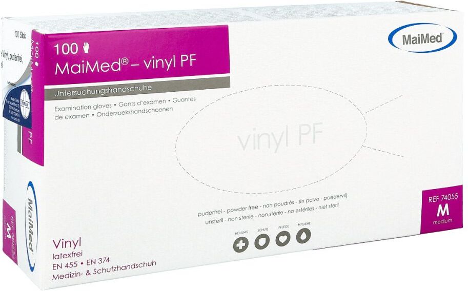 Handschuhe Einmal Vinyl puderfrei M