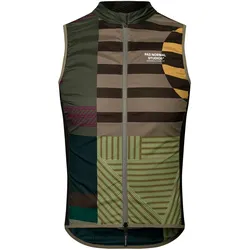 Pas Normal Studios Mechanism Stow Away Gilet Fahrrad Windweste Herren - aop international earth - M