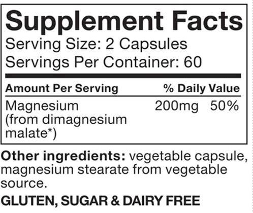 Nutramedix Magnesium Malate 550 Mg 120caps