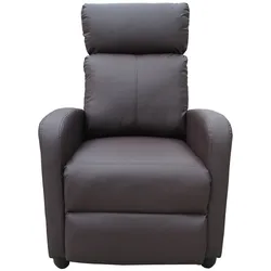 HTI-Living Relaxsessel Corrado Kunstleder Braun