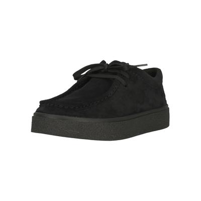 Mokassin CLARKS "Boxbee Walla", Herren, Gr. 44, schwarz, Leder, Schuhe Mokassin, mit Cupsohle in Krepp-Optik